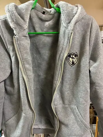 그레이 L 집업 후드티 엠블럼 포함