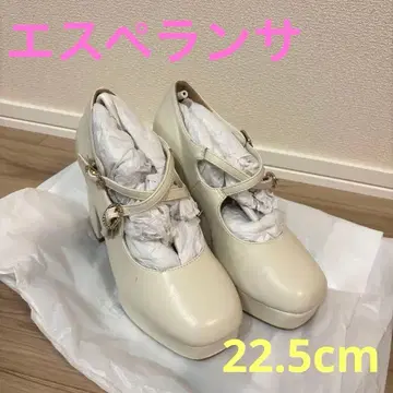 에스페란자 크로스 더블 버클 통굽 펌프스 브라이덜 신발