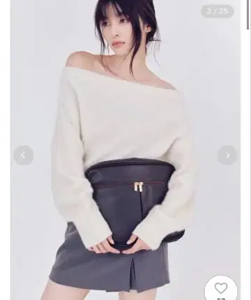 폭스 캐시미어 오프숄더 니트탑 프레이 아이디