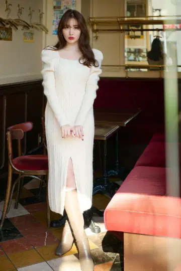 Herlipto Bambina Cable Knit Dress