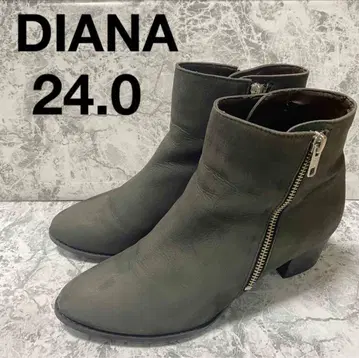 새상품급 DIANA 다이애나 스웨이드 숏부츠 24.0 그레이