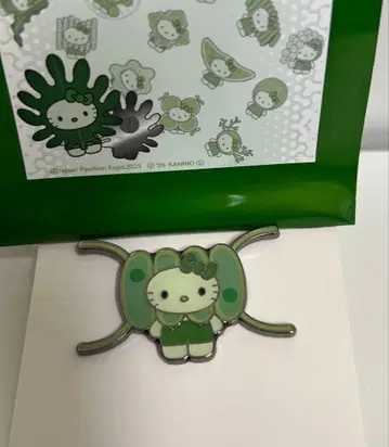 오사카 간사이 만박 일본관 조류 키티 시크릿 핀 배지 토게이카다모