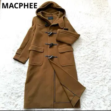 컨디션 최상 최근 MACPHEE 투모로우랜드 롱 더플 코트 카멜