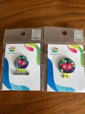 EXPO2027 퉁크퉁크 핀 배지 2개 세트 요코하마 꽃 박람회