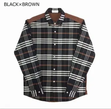 TOMORROWLAND 투모로우랜드 남성용 니트 콤비 체크 셔츠