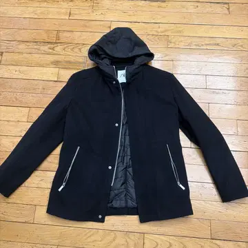 남성용 자켓 후드 탈부착 가능 블랙