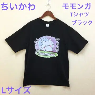 치이카와 모몽가 T셔츠 블랙 L 사이즈