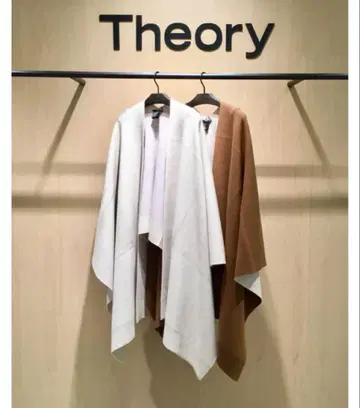 1회 착용 캐시미어 혼방 판초 카멜 띠어리 theory 겉옷