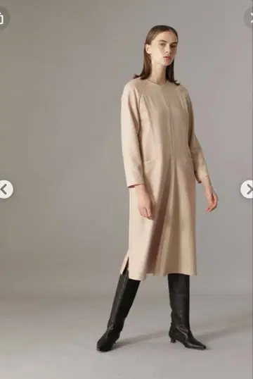 ADORE 울 삭소니 원피스 사이즈 36 베이지