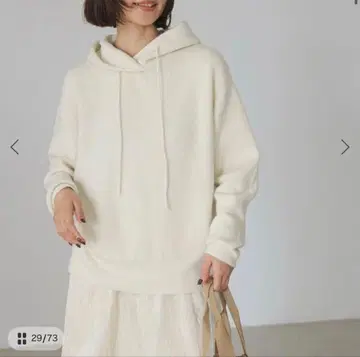 [ 24AWSLOBE IENA ] 에어리 니트 후디 후드티 아이보리