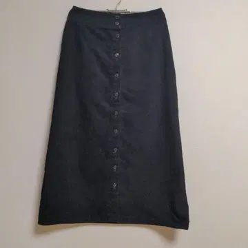 IENA/코듀로이 앞 버튼 롱 스커트 36