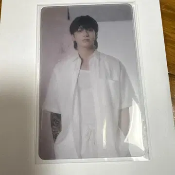 정국 GOLDEN weverse 얼리버드 투명 PVC