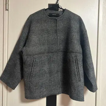 저널 스탠다드 슈퍼 140 비버 노카라 숏코트