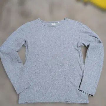 AVIREX 그레이 긴팔 티셔츠 둥근넥 M