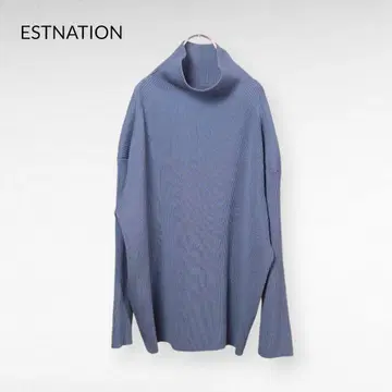 ESTNATION High Neck Gray Knit