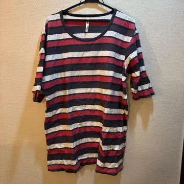 글램 보더 반팔 T셔츠 구제 의류