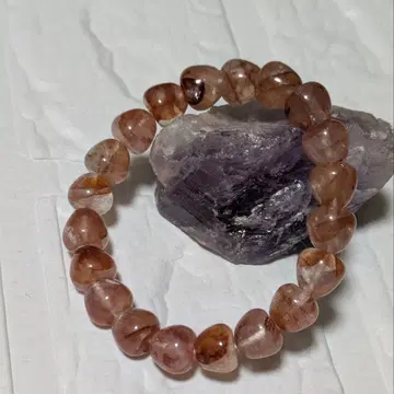 딸기 모양 라이모나이트 인 쿼츠 팔찌