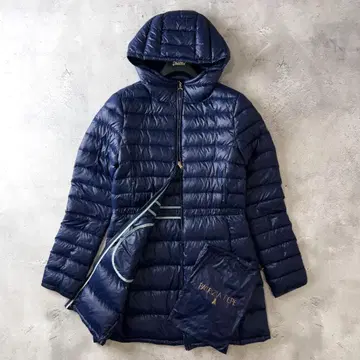 파트리치아 페페 경량 A라인 다운 코트 46 (XL) 네이비