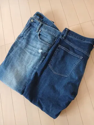 남성용 데님 청바지 세트 유니클로