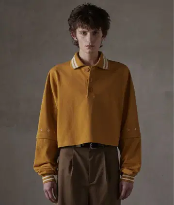 [ Grancy ] 지퍼 레이어드 피케 셔츠