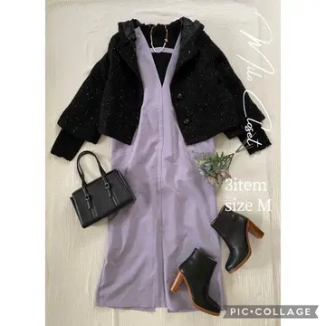 진한 색상의 점프 스커트 세트 여성 의류 묶음 판매 코디 판매 셋업 M