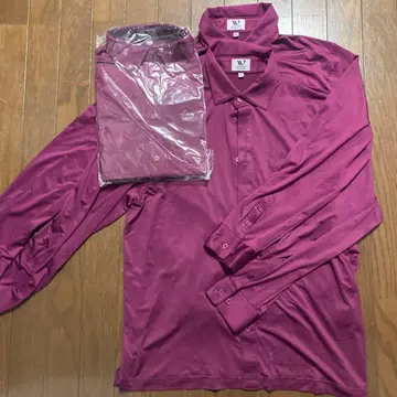 웨어러블 포멀 스포츠 웨어 긴팔 셔츠 L 사이즈 보라색 3개 세트