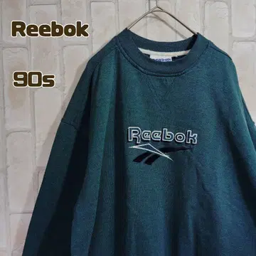 Reebok 90s 맨투맨 트레이닝복 그린 자수 V 가제트