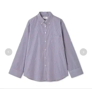 Mila Owen 탭 슬리브 버튼다운 패턴 셔츠