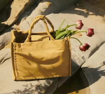 TOV 토브 가죽 토트백 핸드 가방 베이지 여성용