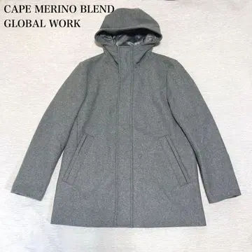 새상품급 글로벌 워크 울 코트 (M) 남성용 심플 아우터 캐주얼
