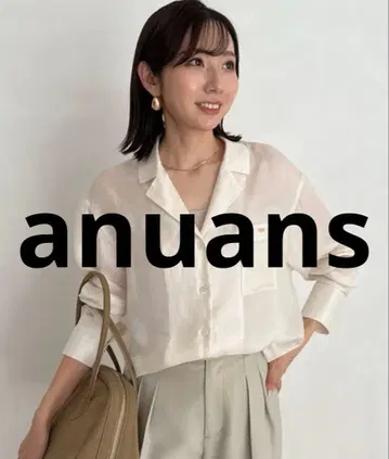 새상품급 anuans 긴팔 셔츠 SMALL 화이트 여성용