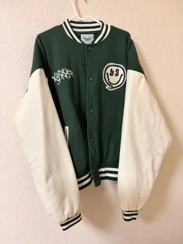 얀거송 바시티 자켓 그린