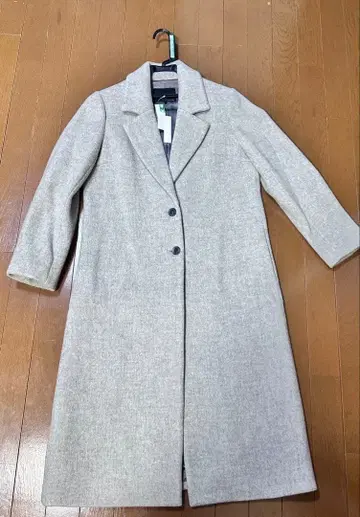 Devinette 그레이 롱 코트 고급 성숙한 코디