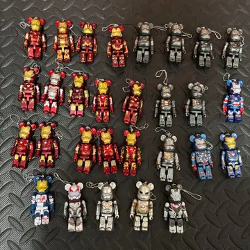 [ 중복 없음 ] 아이언맨 베어브릭 피규어 세트 29개