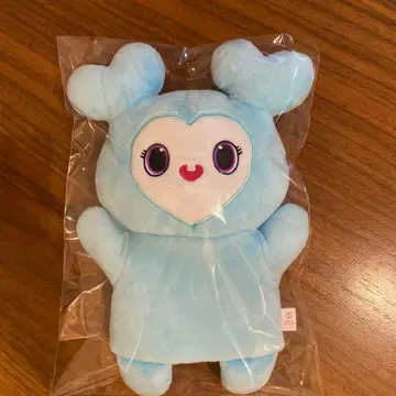 K-POP 스카이블루 하트형 봉제 인형 퍼펫