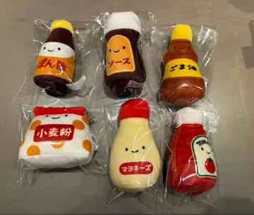 조미료 봉제 인형 6종 세트