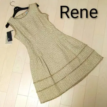 Rene 루네 새상품급 정가 8만 이탈리아제 팬시 트위드 원피스 36