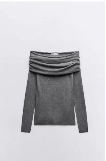 ZARA / 오프숄더 니트탑