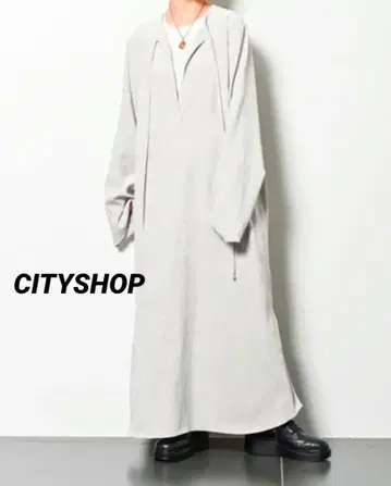 타임세일 CITYSHOP 벨벳 카프탄 드레스 그레이