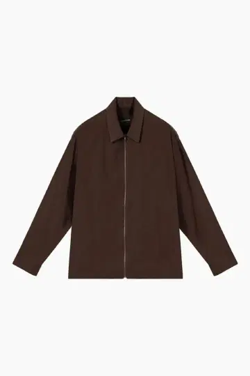 25FW RAYON TWILL FRONT ZIP SHIRT