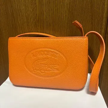 LACOSTE 라코스테 크로코 크루 숄더 미니백 살몬 핑크