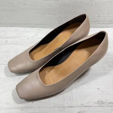 럭셔리 DIANA TALANTON 스퀘어토 핑크 브라운 24.0cm