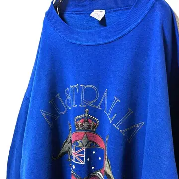 내셔널 스크린 프린트 호주 맨투맨 네이비 네이비 컬러 L 구제 의류