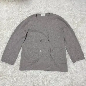 개럴개런트 24AW 펠트 울 니트 자켓 라이트 그레이