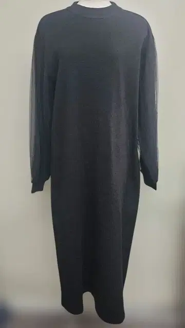 블랙 니트 원피스 긴팔