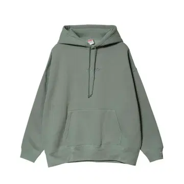 햄브레더즈 빅 실루엣 로고 자수 후드티 [스모키 그린]