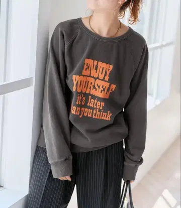 Spick&Span Mixta/미크스타 크루넥 맨투맨 래글런