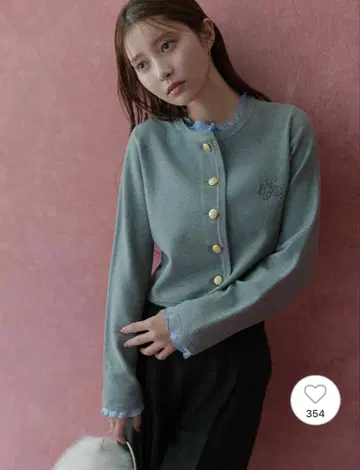 CELFORD 프릴 탈부착 가디건