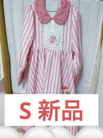 고월 아이 아베일 원피스 핑크 스트라이프