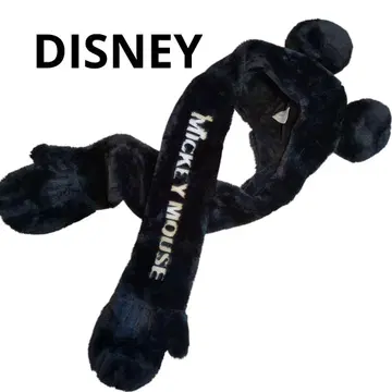 극미품 DISNEY 미키 귀 달린 퍼 캡 블랙 팬 캡 디즈니
